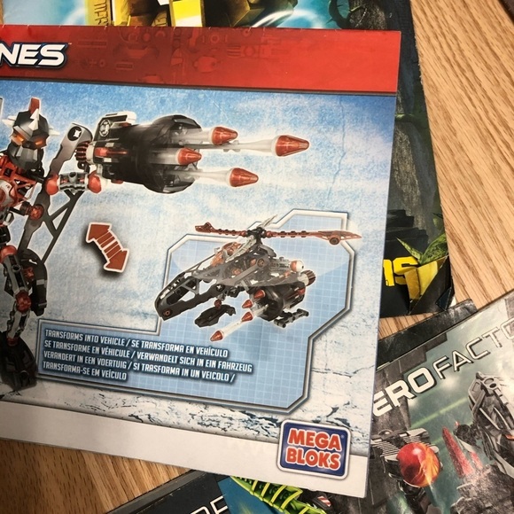 Lego Mixed Bag Building Blocs W/ Instruction Books Bionicle Hero Factory - Picture 7 of 10